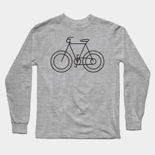 Cute Bike Simple Minimalist Illustration Long Sleeve T-Shirt